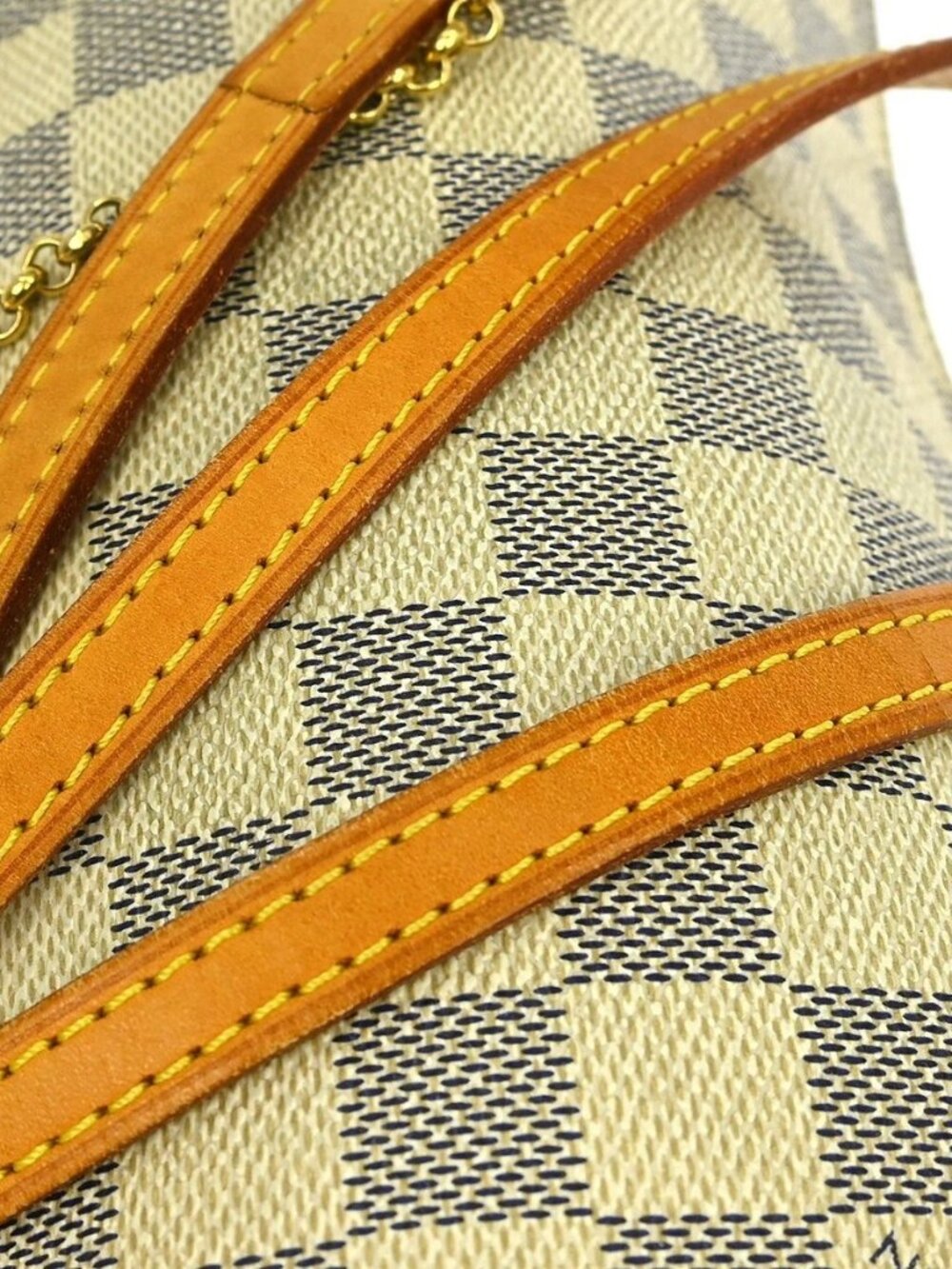 LOUIS VUITTON DAMIER AZUR EVA 2WAY CHAIN HANDBAG N55214 DU0171 NQ06836 - Picture 9 of 15
